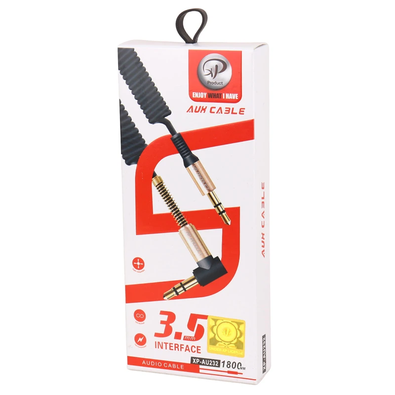 کابل AUX ایکس پی پروداکت XP-AU232 یکسر L طول 1.8 متر