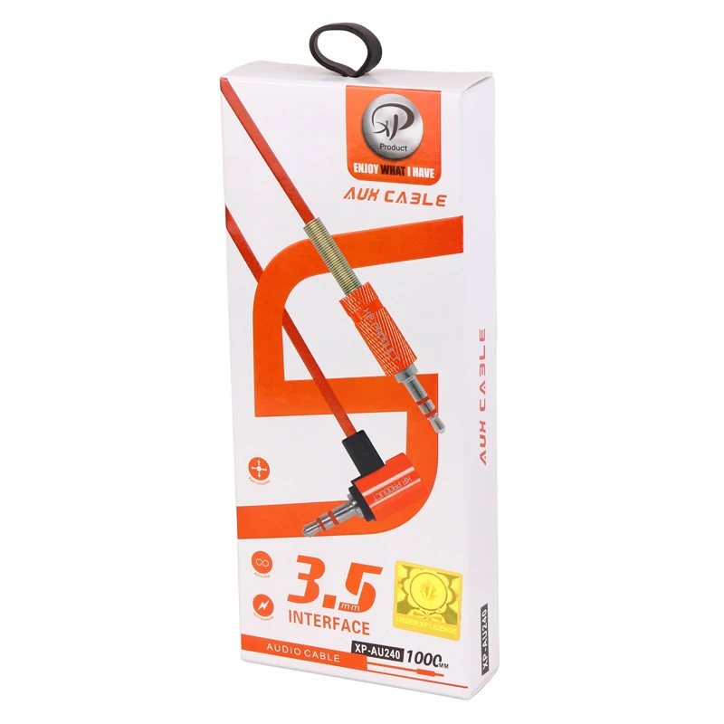 کابل AUX ایکس پی پروداکت XP-AU240 یکسر L طول 1 متر