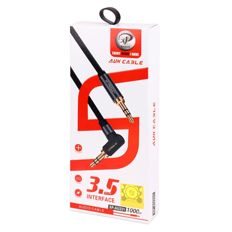 کابل AUX ایکس پی پروداکت XP-AU231 یکسر L طول 1 متر