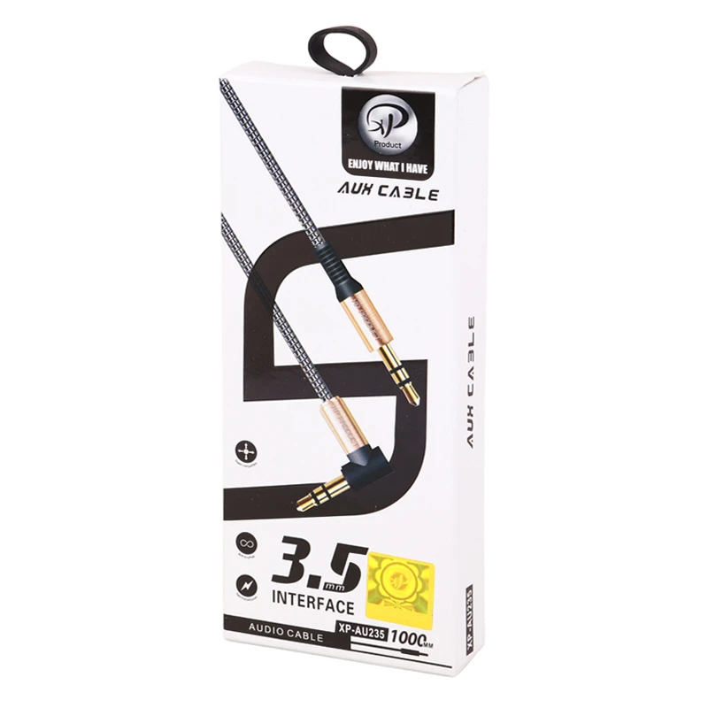 کابل AUX ایکس پی پروداکت XP-AU235 یکسر L طول 1 متر