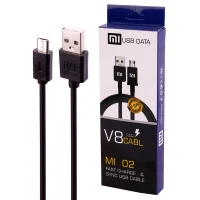 کابل میکرو یو اس بی فست شارژ Xiaomi V8 Mi02 1m