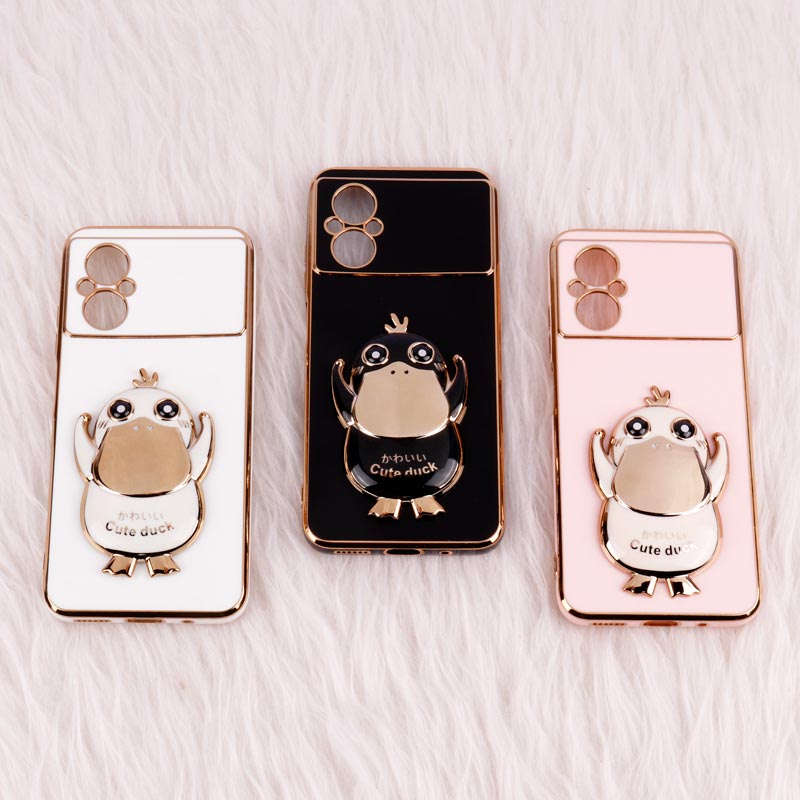 قاب My Case استند Cute Duck محافظ لنزدار Xiaomi Poco M5