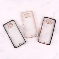 قاب Chrome دور طلایی محافظ لنزدار Xiaomi Poco X3