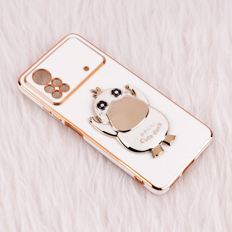 قاب My Case استند Cute Duck محافظ لنزدار Xiaomi Poco X4 Pro 5G