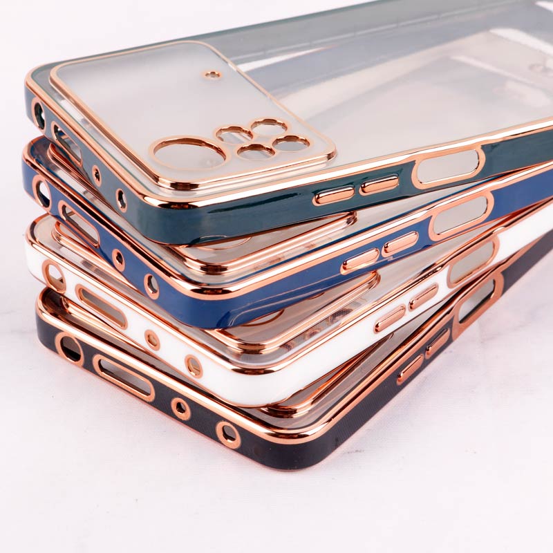 قاب Chrome دور طلایی محافظ لنزدار Xiaomi Poco X4 Pro 5G