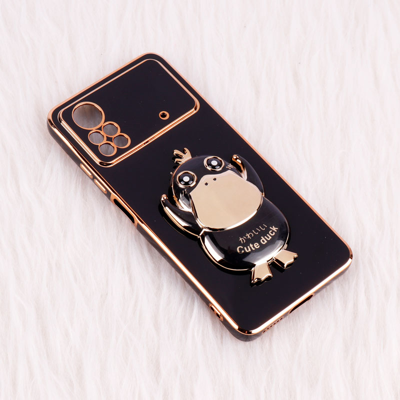 قاب My Case استند Cute Duck محافظ لنزدار Xiaomi Poco X4 Pro 5G