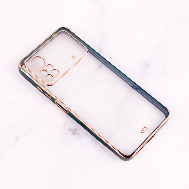 قاب Chrome دور طلایی محافظ لنزدار Xiaomi Poco X4 Pro 5G