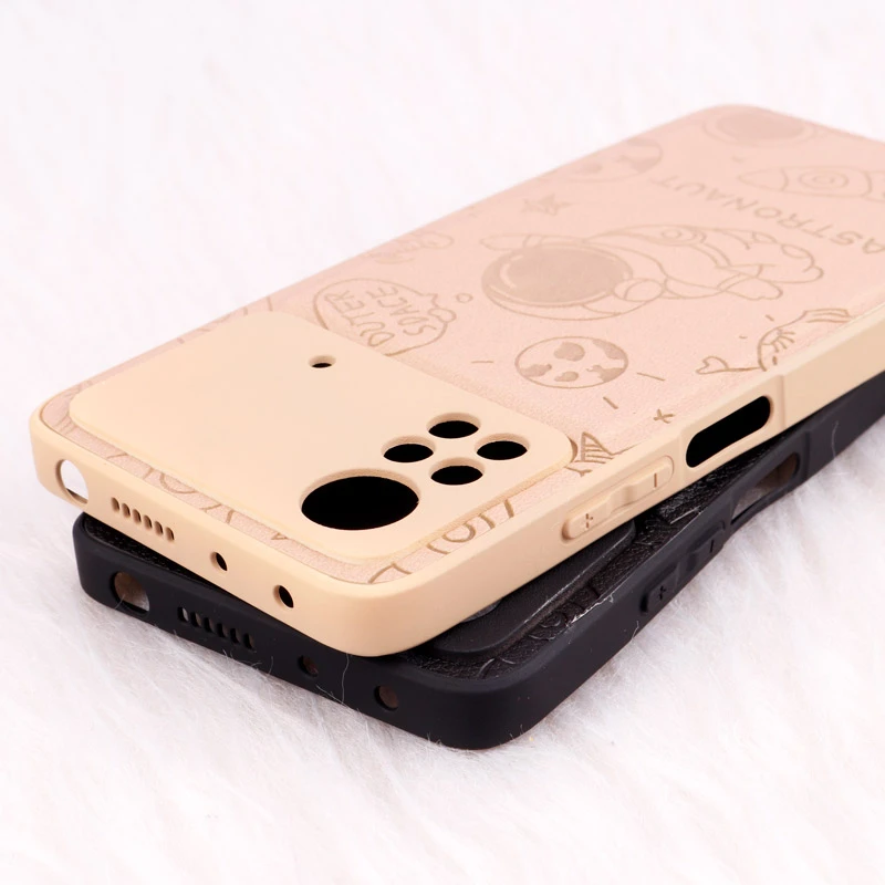 قاب ضد ضربه چرمی Astronaut محافظ لنزدار Xiaomi Poco X4 Pro 5G