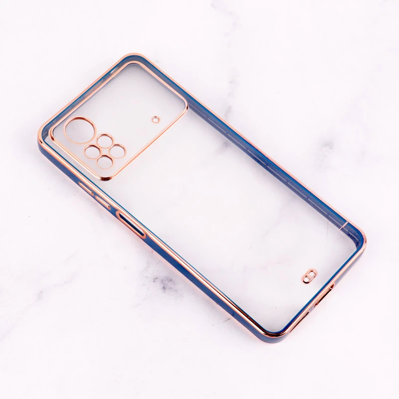 قاب Chrome دور طلایی محافظ لنزدار Xiaomi Poco X4 Pro 5G