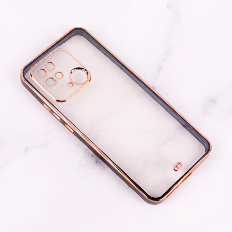 قاب Chrome دور طلایی محافظ لنزدار Xiaomi Redmi 10c