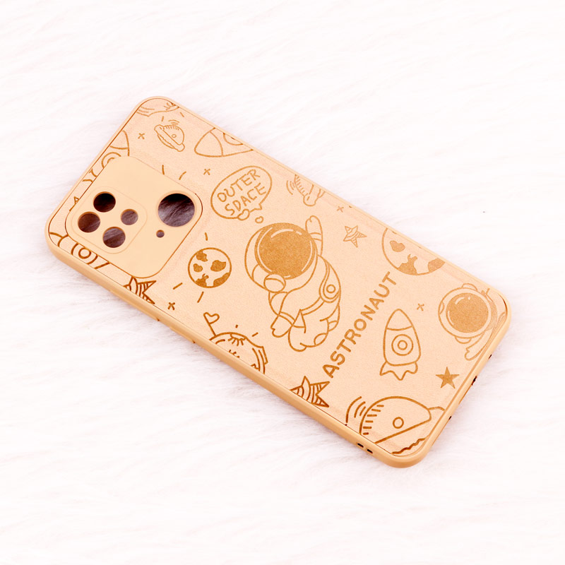 قاب ضد ضربه چرمی Astronaut محافظ لنزدار Xiaomi Redmi 10C