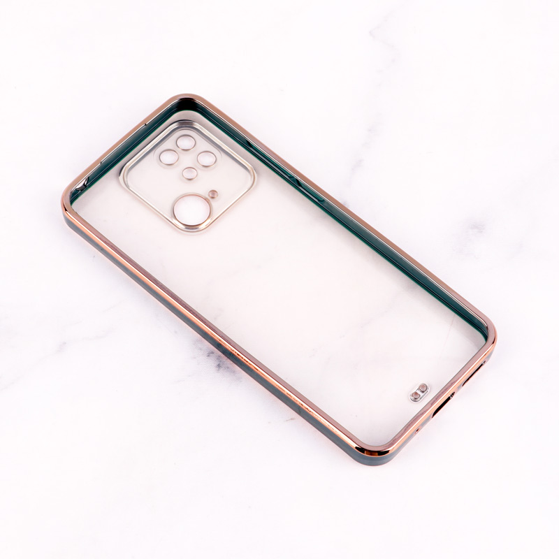 قاب Chrome دور طلایی محافظ لنزدار Xiaomi Redmi 10c
