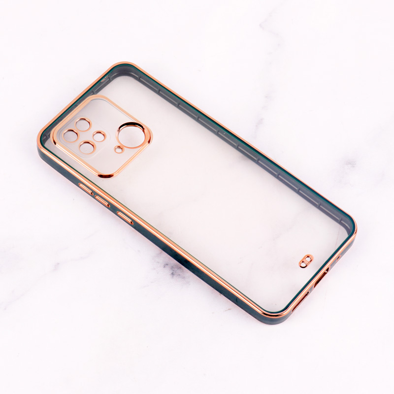 قاب Chrome دور طلایی محافظ لنزدار Xiaomi Redmi 10c