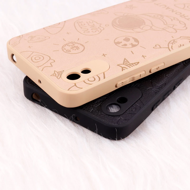 قاب ضد ضربه چرمی Astronaut محافظ لنزدار Xiaomi Redmi 9A