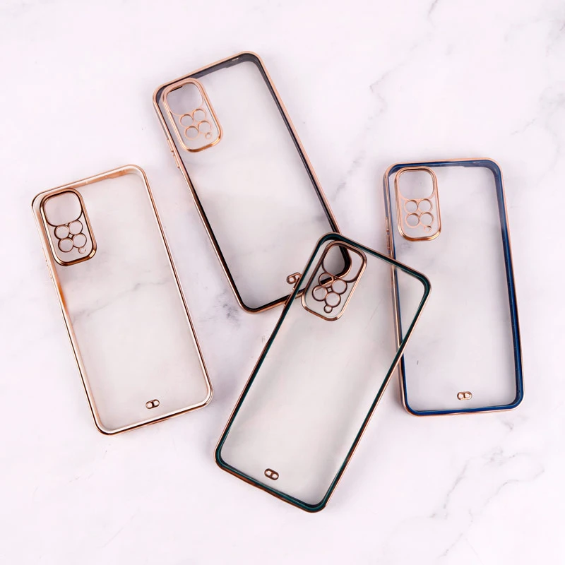 قاب Chrome دور طلایی محافظ لنزدار Xiaomi Redmi Note 11 / 11s