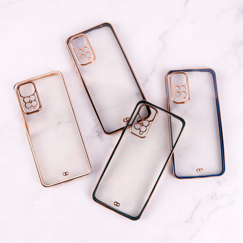 قاب Chrome دور طلایی محافظ لنزدار Xiaomi Redmi Note 11 / 11s