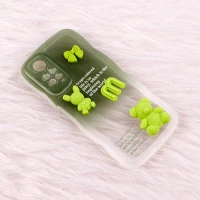 قاب شیائومی Redmi Note 11 / 11s عروسکی برجسته دو رنگ محافظ لنزدار