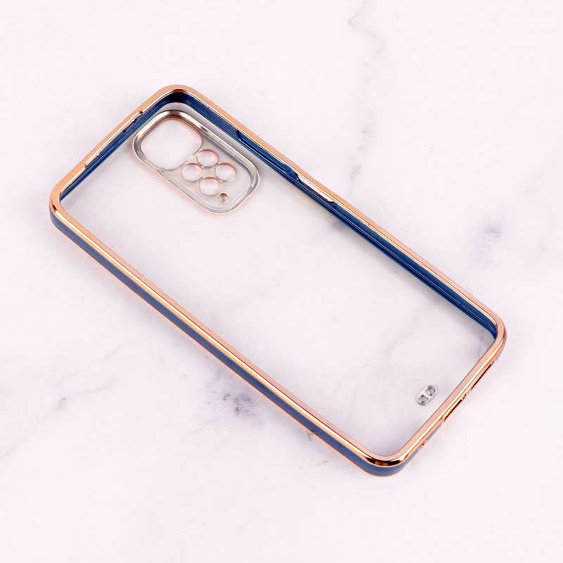 قاب Chrome دور طلایی محافظ لنزدار Xiaomi Redmi Note 11 / 11s