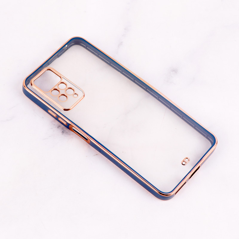 قاب Chrome دور طلایی محافظ لنزدار Xiaomi Redmi Note 11 Pro