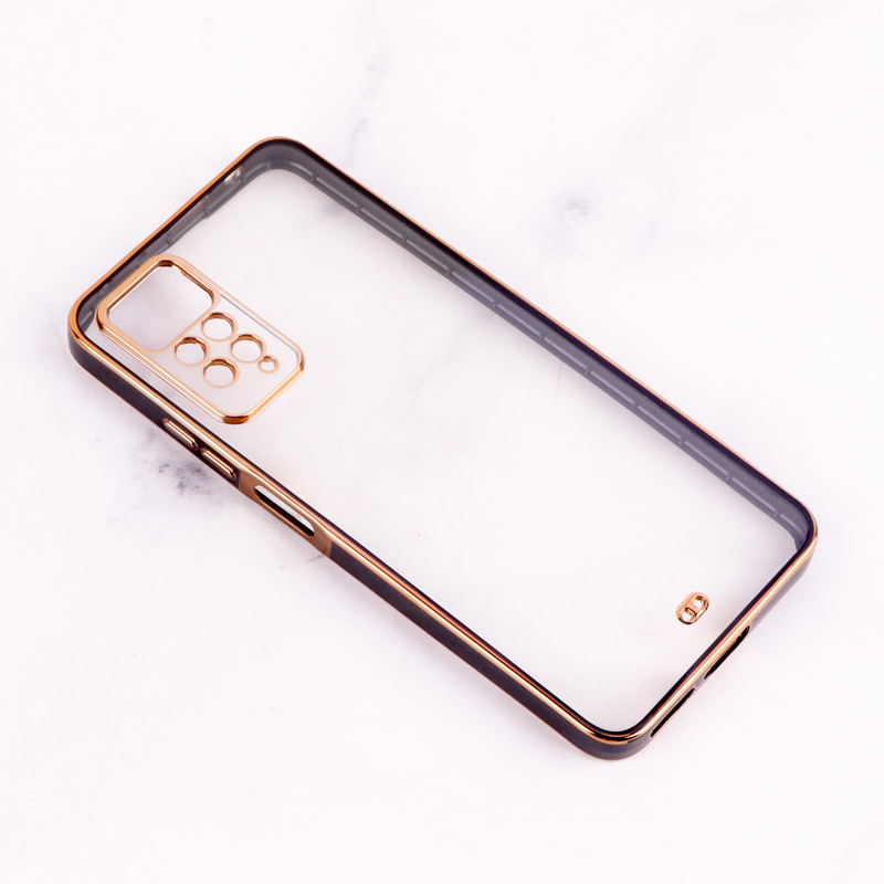 قاب Chrome دور طلایی محافظ لنزدار Xiaomi Redmi Note 11 Pro