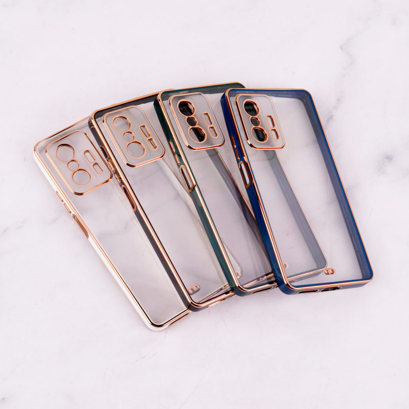 قاب Chrome دور طلایی محافظ لنزدار Xiaomi 11T Pro