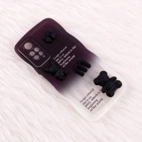 قاب شیائومی Redmi Note 11 Pro عروسکی برجسته دو رنگ محافظ لنزدار