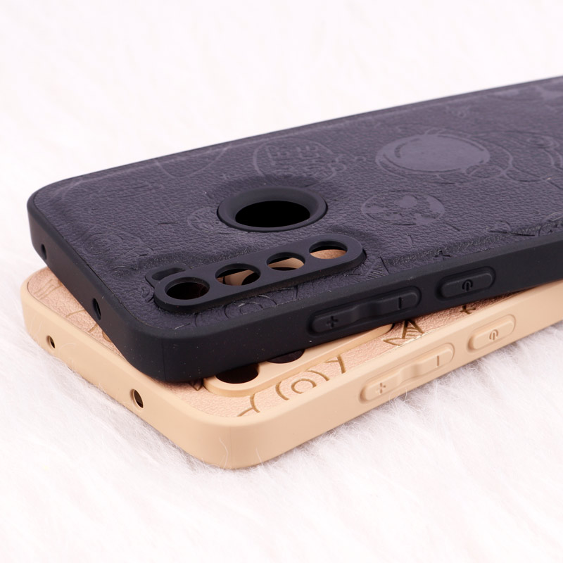 قاب ضد ضربه چرمی Astronaut محافظ لنزدار Xiaomi Redmi Note 8