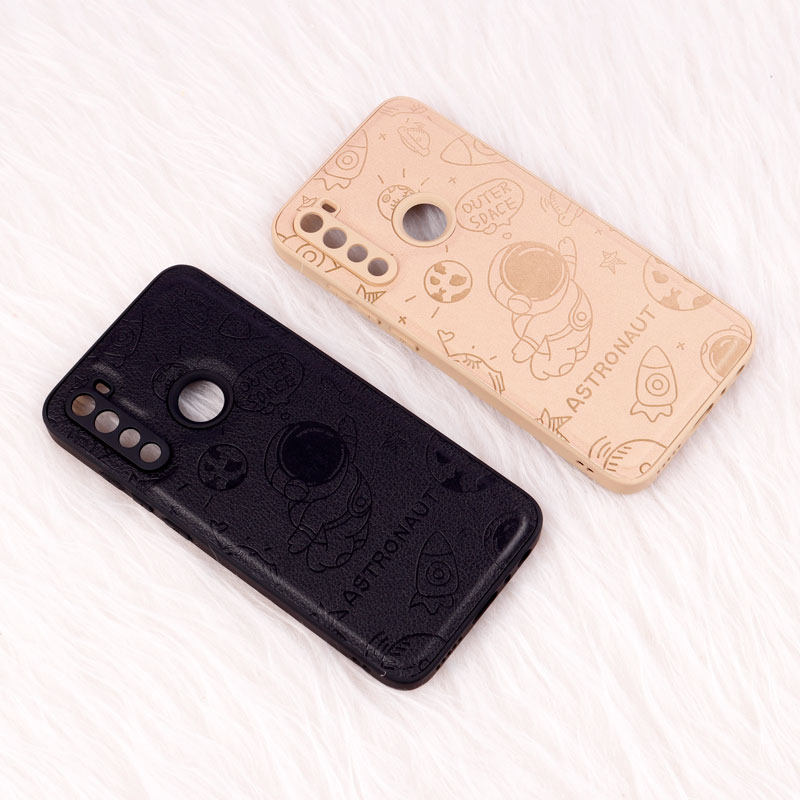 قاب ضد ضربه چرمی Astronaut محافظ لنزدار Xiaomi Redmi Note 8