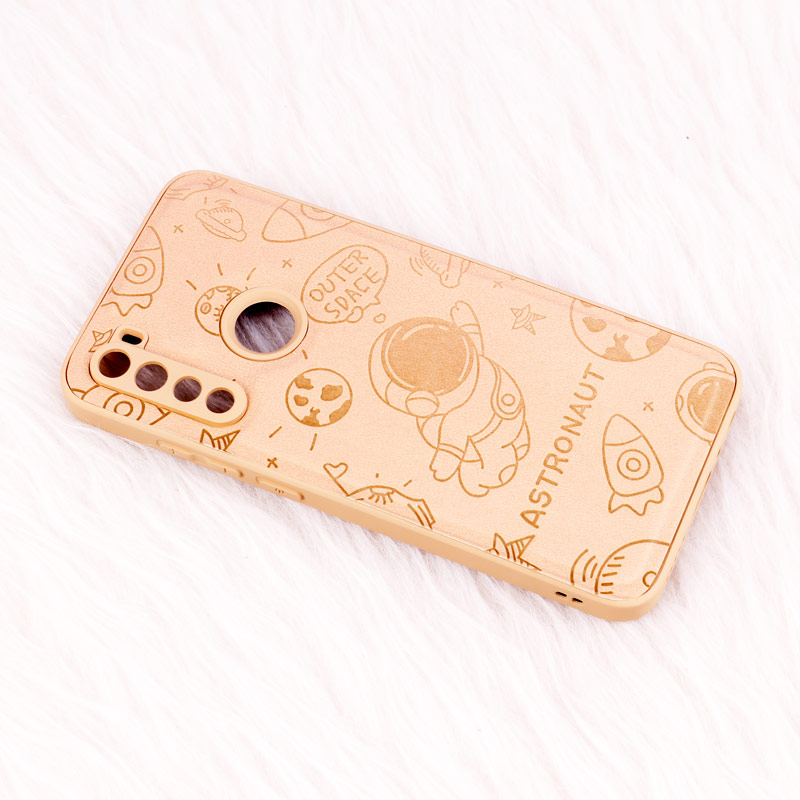 قاب ضد ضربه چرمی Astronaut محافظ لنزدار Xiaomi Redmi Note 8