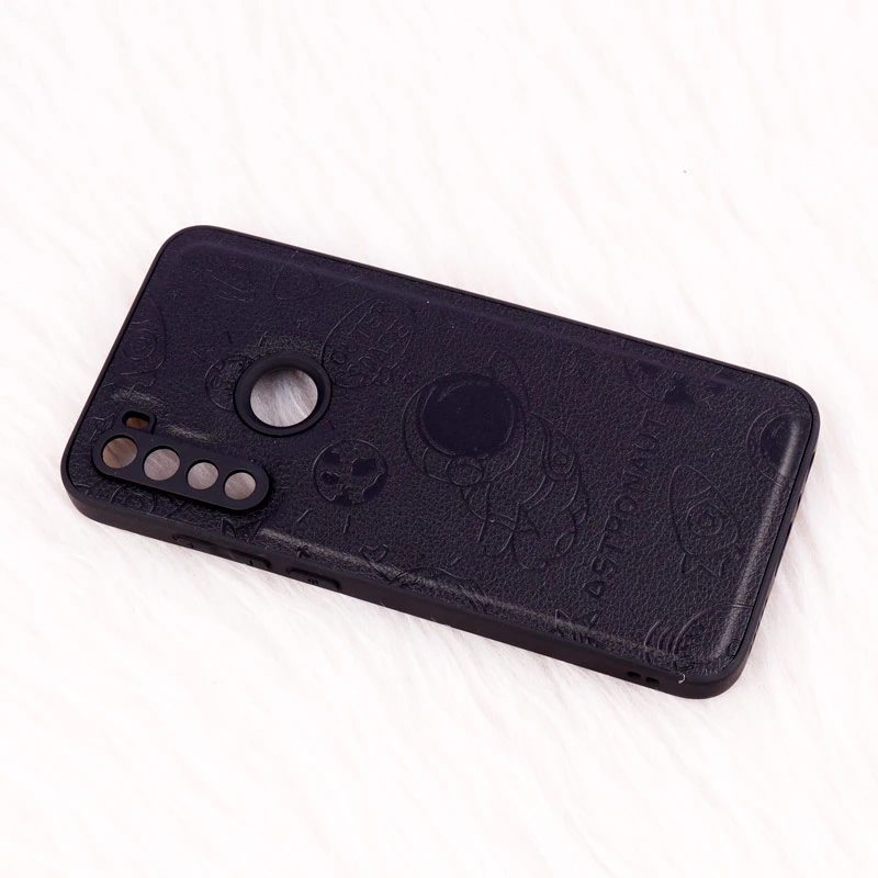 قاب ضد ضربه چرمی Astronaut محافظ لنزدار Xiaomi Redmi Note 8