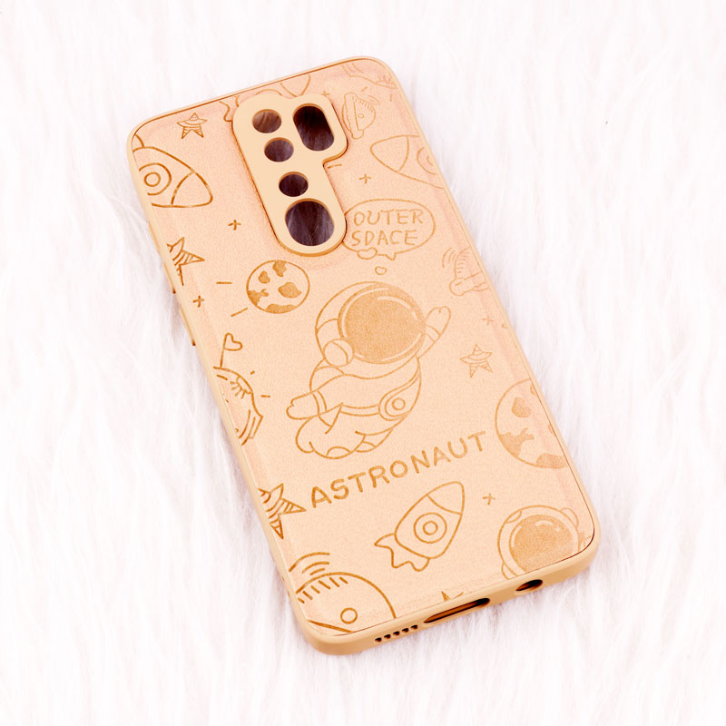 قاب ضد ضربه چرمی Astronaut محافظ لنزدار Xiaomi Redmi Note 8 Pro