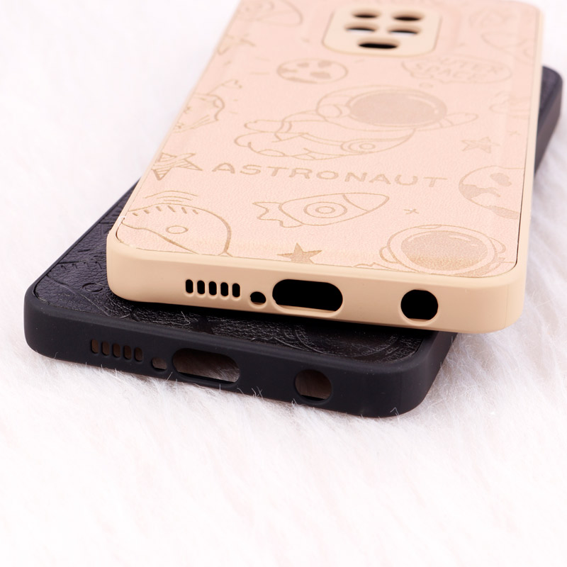 قاب ضد ضربه چرمی Astronaut محافظ لنزدار Xiaomi Redmi Note 9 Pro
