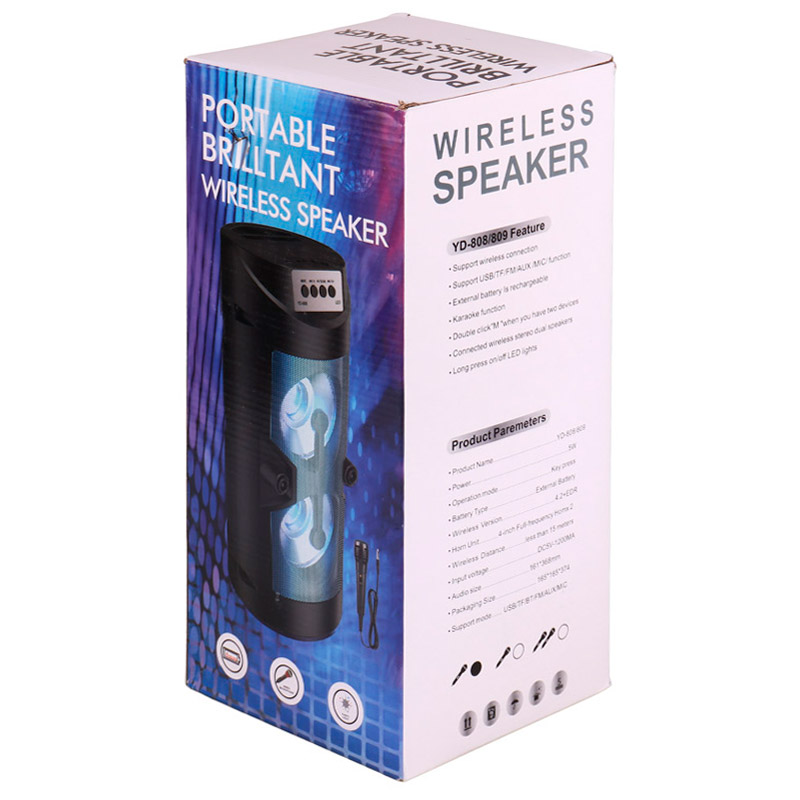 اسپیکر بلوتوثی رم و فلش خور YD-809 + میکروفون