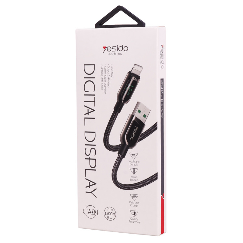 کابل آیفونی Yesido CA-84 2.4A 1.2m