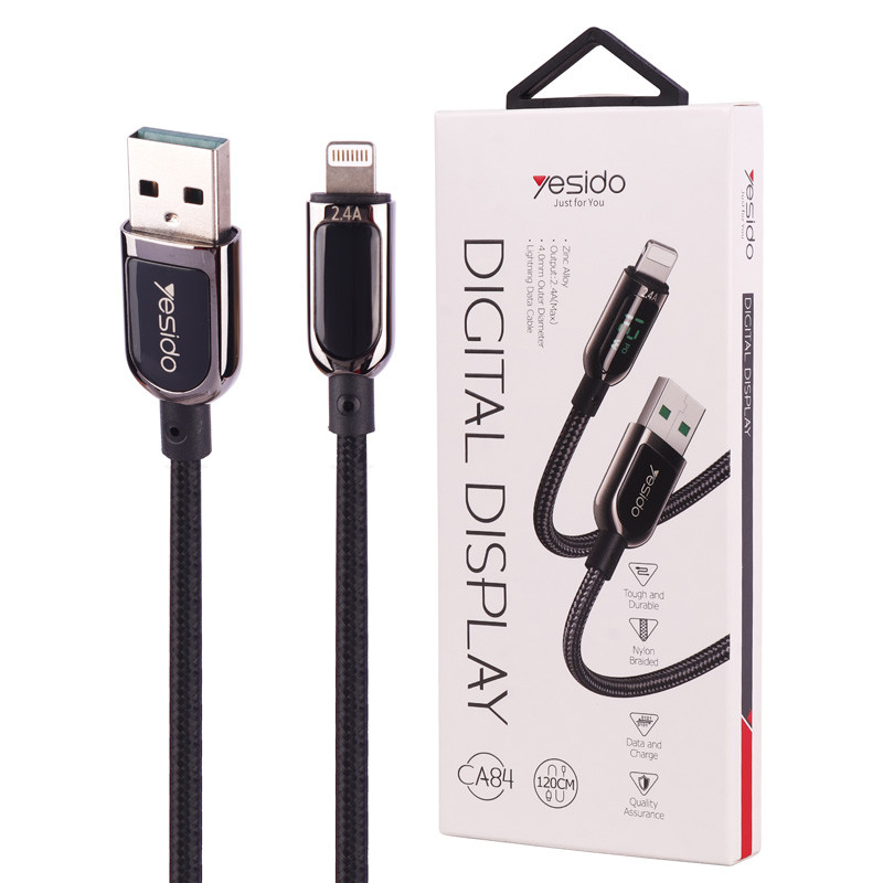 کابل آیفونی Yesido CA-84 2.4A 1.2m