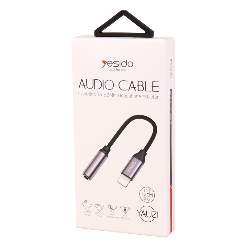 تبدیل Yesido YAU21 Lightning to AUX 12cm