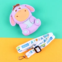 کیف هندزفری سیلیکونی بنددار Eeyore یاسی