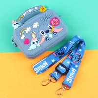 کیف هندزفری سیلیکونی بنددار چمدانی Stitch