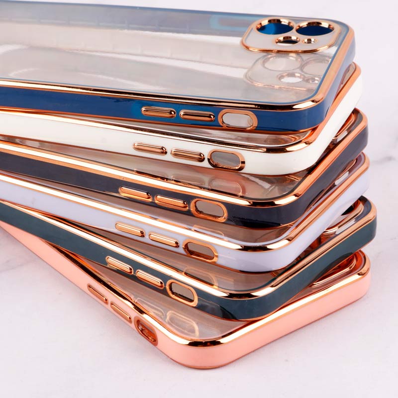 قاب Chrome دور طلایی محافظ لنزدار iPhone 11