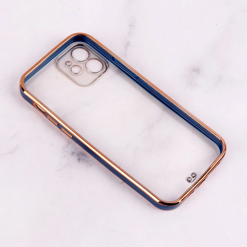 قاب Chrome دور طلایی محافظ لنزدار iPhone 12