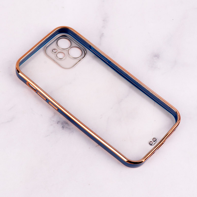 قاب Chrome دور طلایی محافظ لنزدار iPhone 12