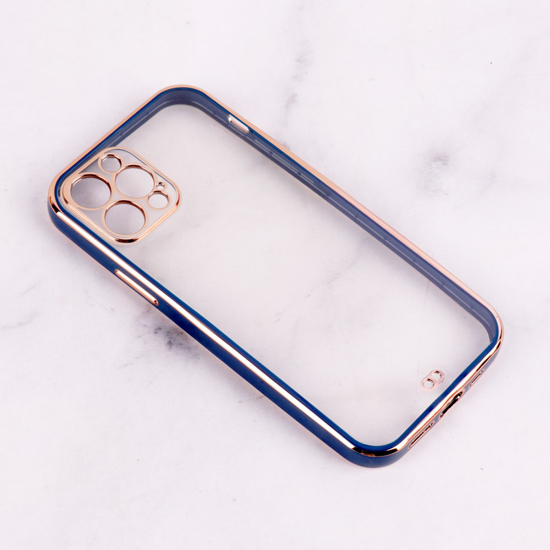 قاب Chrome دور طلایی محافظ لنزدار iPhone 12 Pro