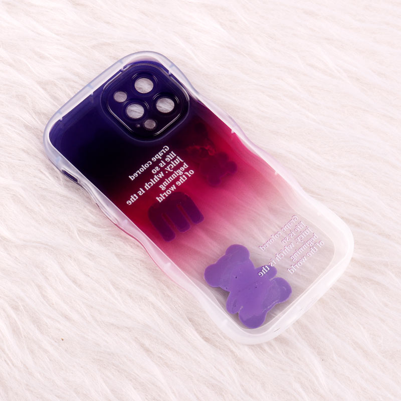 قاب عروسکی برجسته دو رنگ محافظ لنزدار iPhone 12 Pro