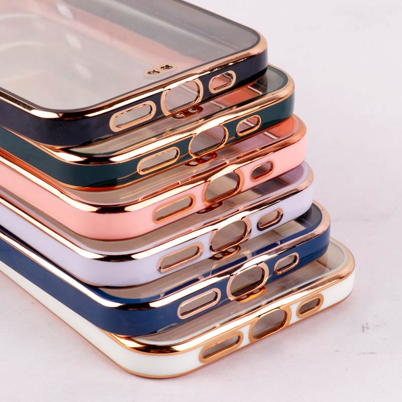 قاب Chrome دور طلایی محافظ لنزدار iPhone 12 Pro