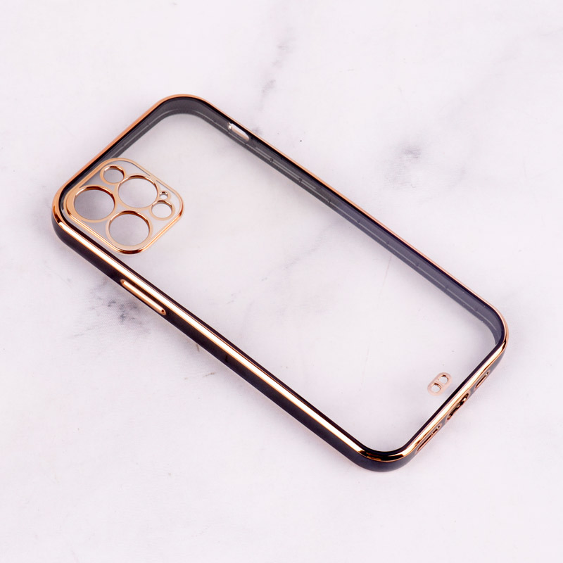 قاب Chrome دور طلایی محافظ لنزدار iPhone 12 Pro