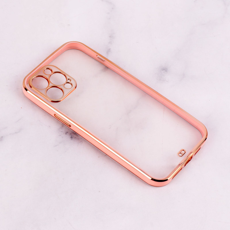 قاب Chrome دور طلایی محافظ لنزدار iPhone 12 Pro Max