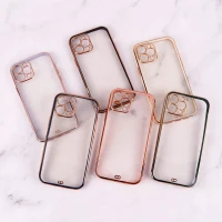 قاب Chrome دور طلایی محافظ لنزدار iPhone 12 Pro Max