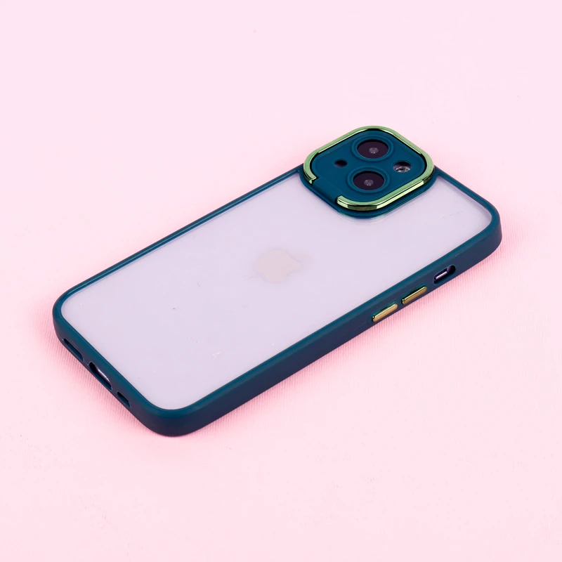 قاب PC آیفون iPhone 14 متال ایرون محافظ لنزدار