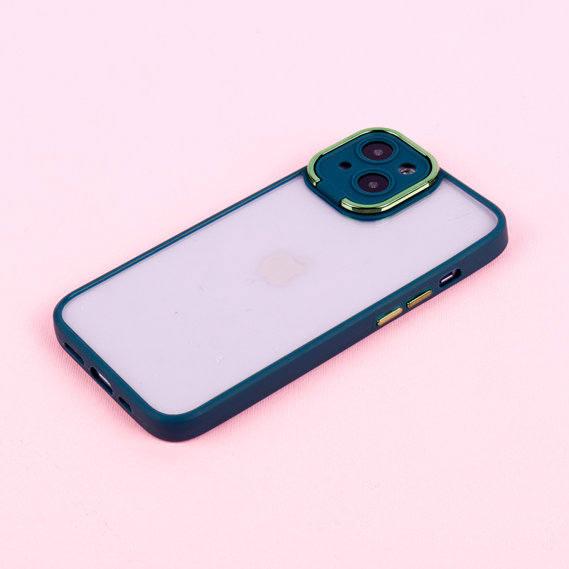 قاب PC آیفون iPhone 14 متال ایرون محافظ لنزدار