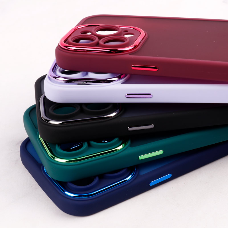 قاب PC متال ایرون مات محافظ لنزدار iPhone 14 Pro